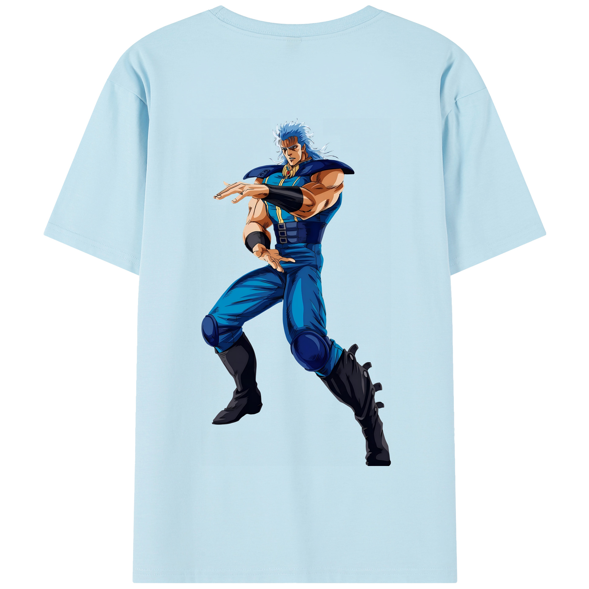 （画像用） 北斗の拳 Fist of the North Star 綿100％半袖Tシャツ（背面プリント）